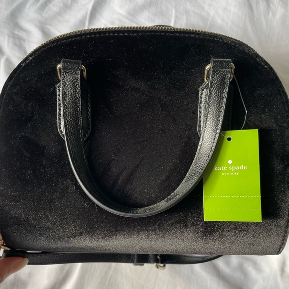 Kate Spade Laurel Way Reiley Velvet Black - Picture 3 of 4